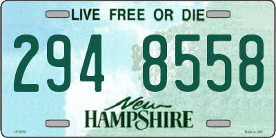 NH license plate 2948558