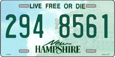NH license plate 2948561