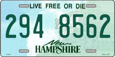 NH license plate 2948562