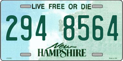 NH license plate 2948564