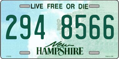 NH license plate 2948566
