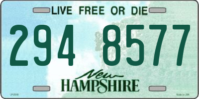 NH license plate 2948577