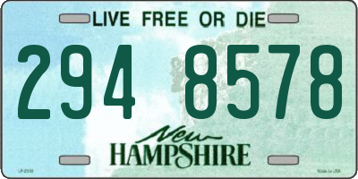 NH license plate 2948578