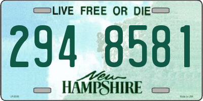 NH license plate 2948581