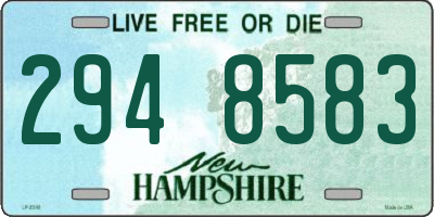 NH license plate 2948583