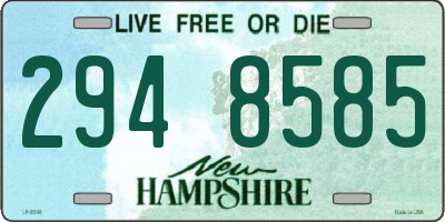 NH license plate 2948585