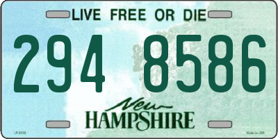 NH license plate 2948586