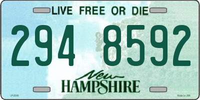 NH license plate 2948592