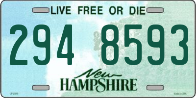 NH license plate 2948593