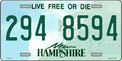 NH license plate 2948594