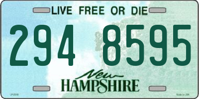 NH license plate 2948595