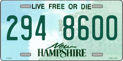 NH license plate 2948600