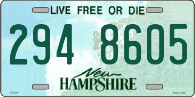 NH license plate 2948605