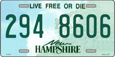 NH license plate 2948606