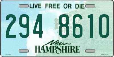 NH license plate 2948610