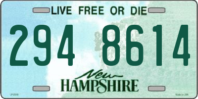 NH license plate 2948614