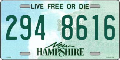 NH license plate 2948616