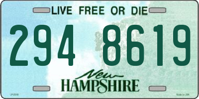 NH license plate 2948619