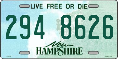 NH license plate 2948626