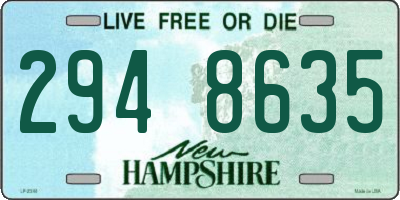 NH license plate 2948635