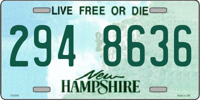 NH license plate 2948636