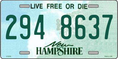 NH license plate 2948637