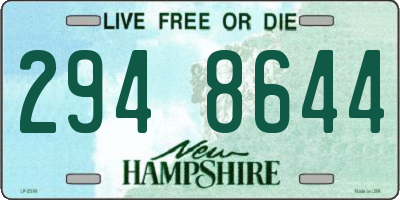 NH license plate 2948644