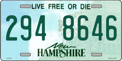 NH license plate 2948646