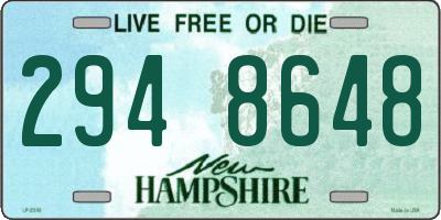 NH license plate 2948648