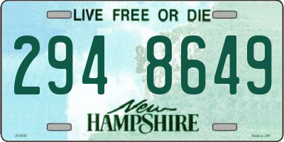 NH license plate 2948649
