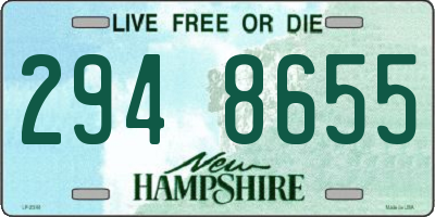 NH license plate 2948655