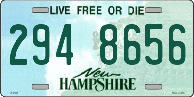 NH license plate 2948656