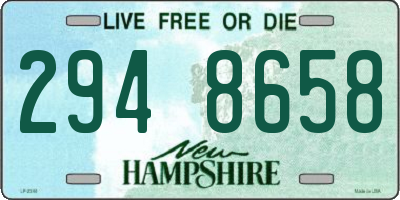 NH license plate 2948658