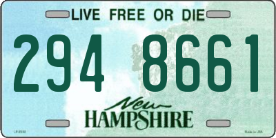 NH license plate 2948661