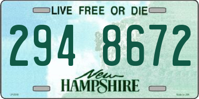 NH license plate 2948672