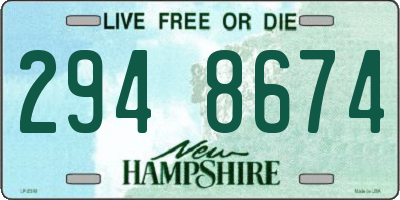 NH license plate 2948674