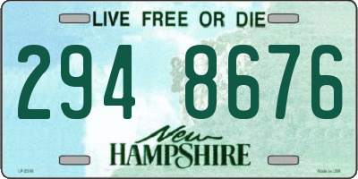 NH license plate 2948676