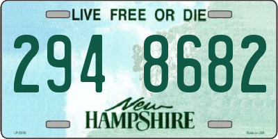NH license plate 2948682