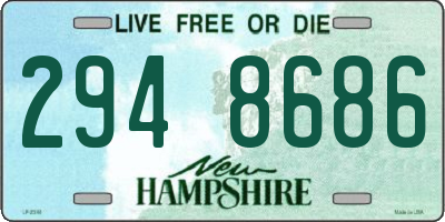 NH license plate 2948686