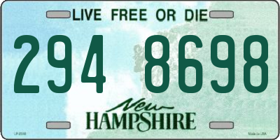 NH license plate 2948698