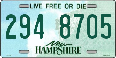 NH license plate 2948705