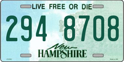 NH license plate 2948708