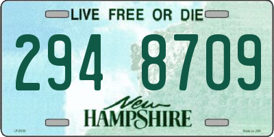 NH license plate 2948709