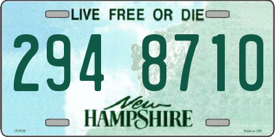 NH license plate 2948710