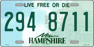 NH license plate 2948711