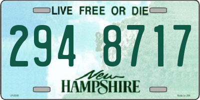 NH license plate 2948717