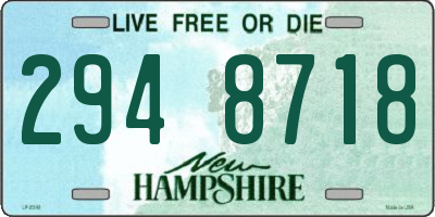 NH license plate 2948718
