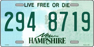 NH license plate 2948719