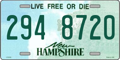 NH license plate 2948720