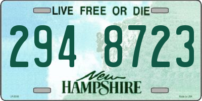 NH license plate 2948723